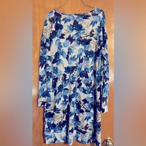 Floral Blue Dress